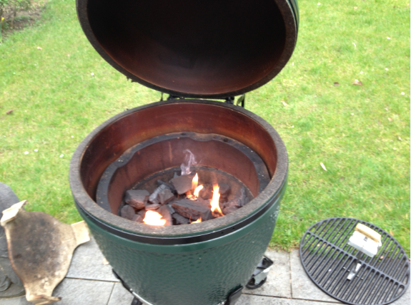 Lighting the Big Green Egg