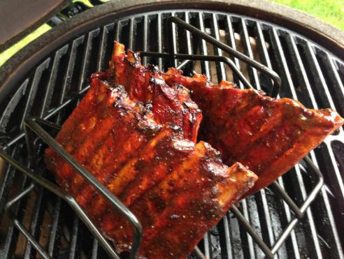 Spareribs with marinade