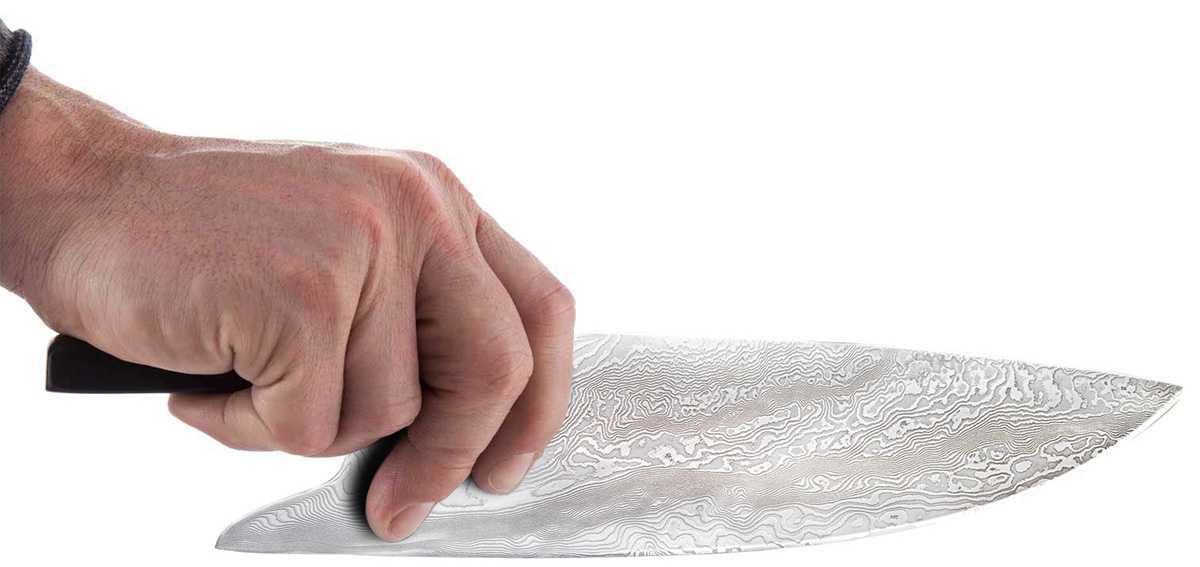 Güde Messer The Knife - die richtige Handhabung rechts