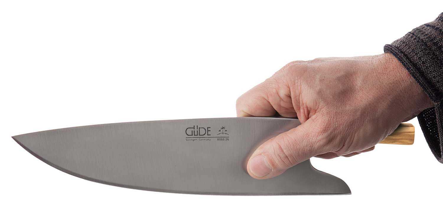 Güde Messer The Knife - die richtige Handhabung links