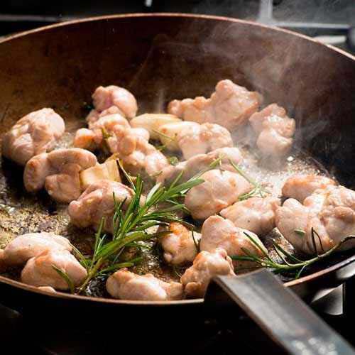 Sautéed Veal Sweetbreads with Picked Salads