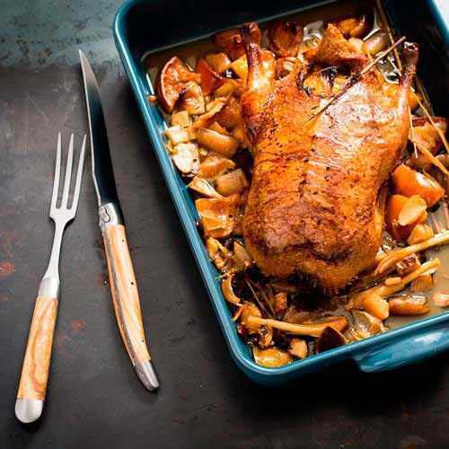 Spicy Roast Duck in White Wine Broth