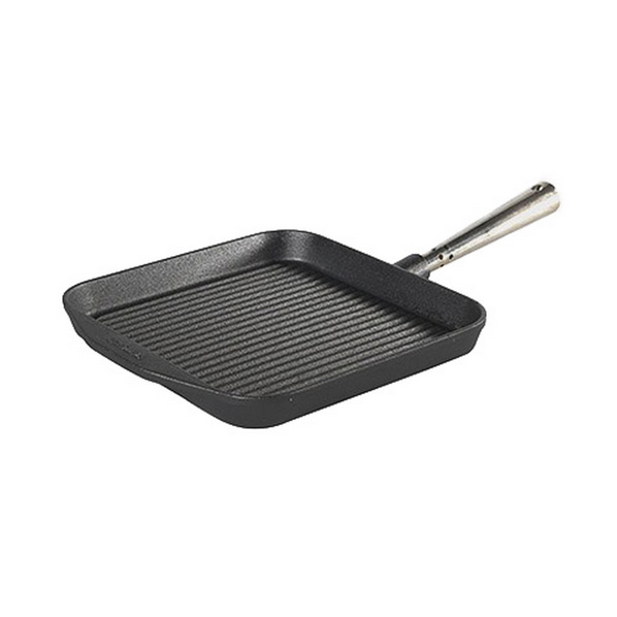 Skeppshult Professional Grillpfanne 25x25 cm - Gusseisen mit Edelstahlgriff