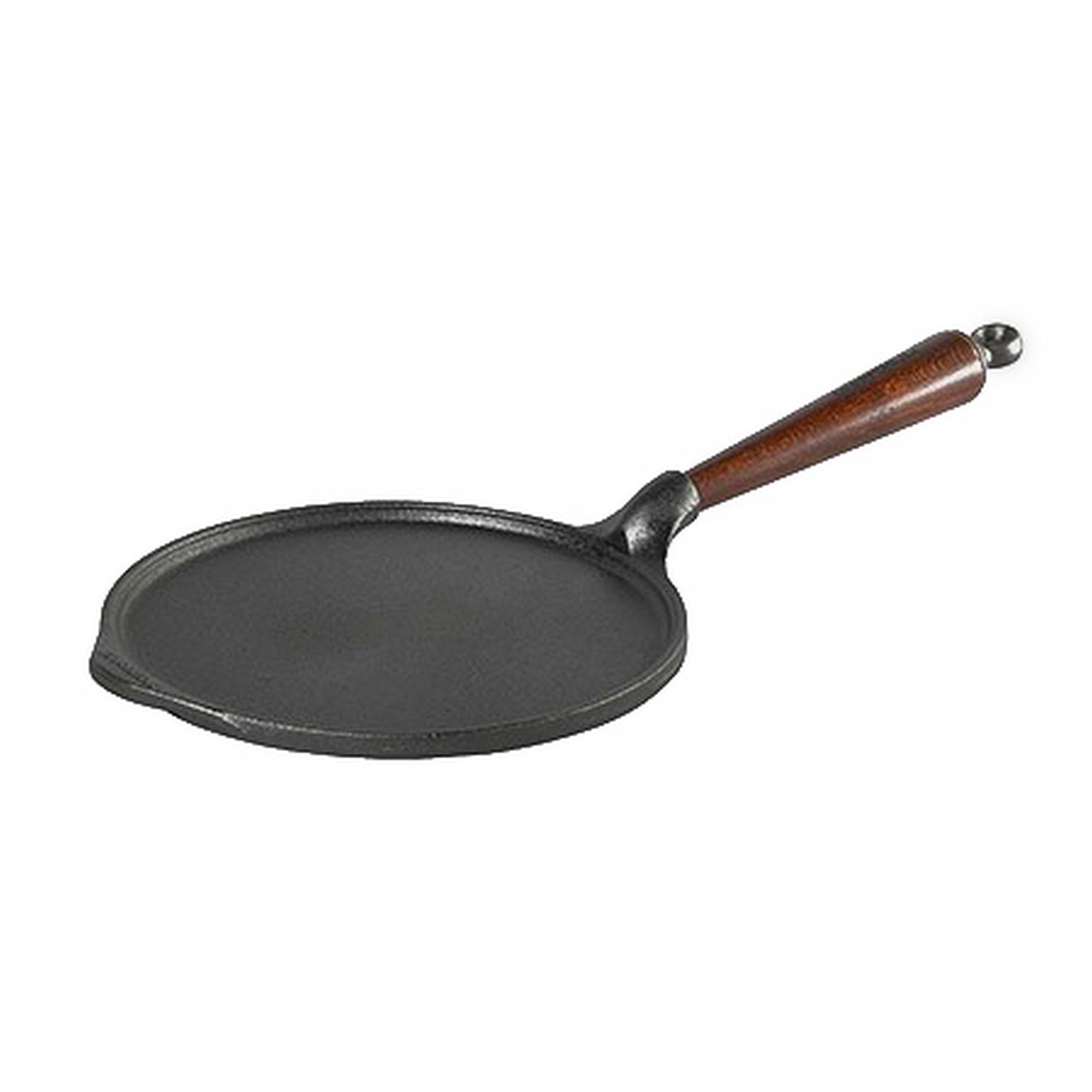 Skeppshult Traditional Pfannkuchenpfanne 23 cm - Gusseisen mit Buchenholzgriff
