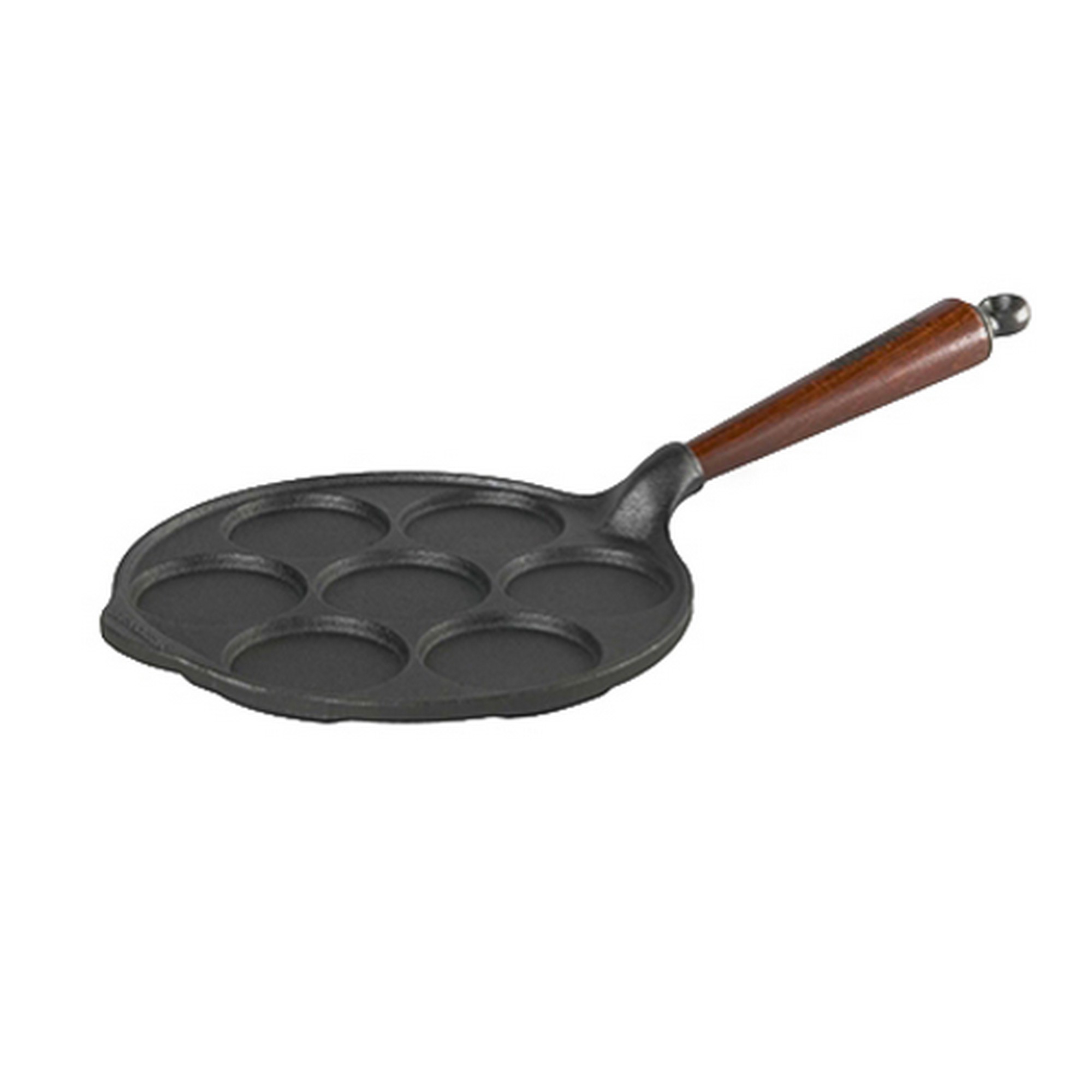 Skeppshult Traditional Mini-Pfannkuchenpfanne 23 cm - Gusseisen mit Buchenholzgriff