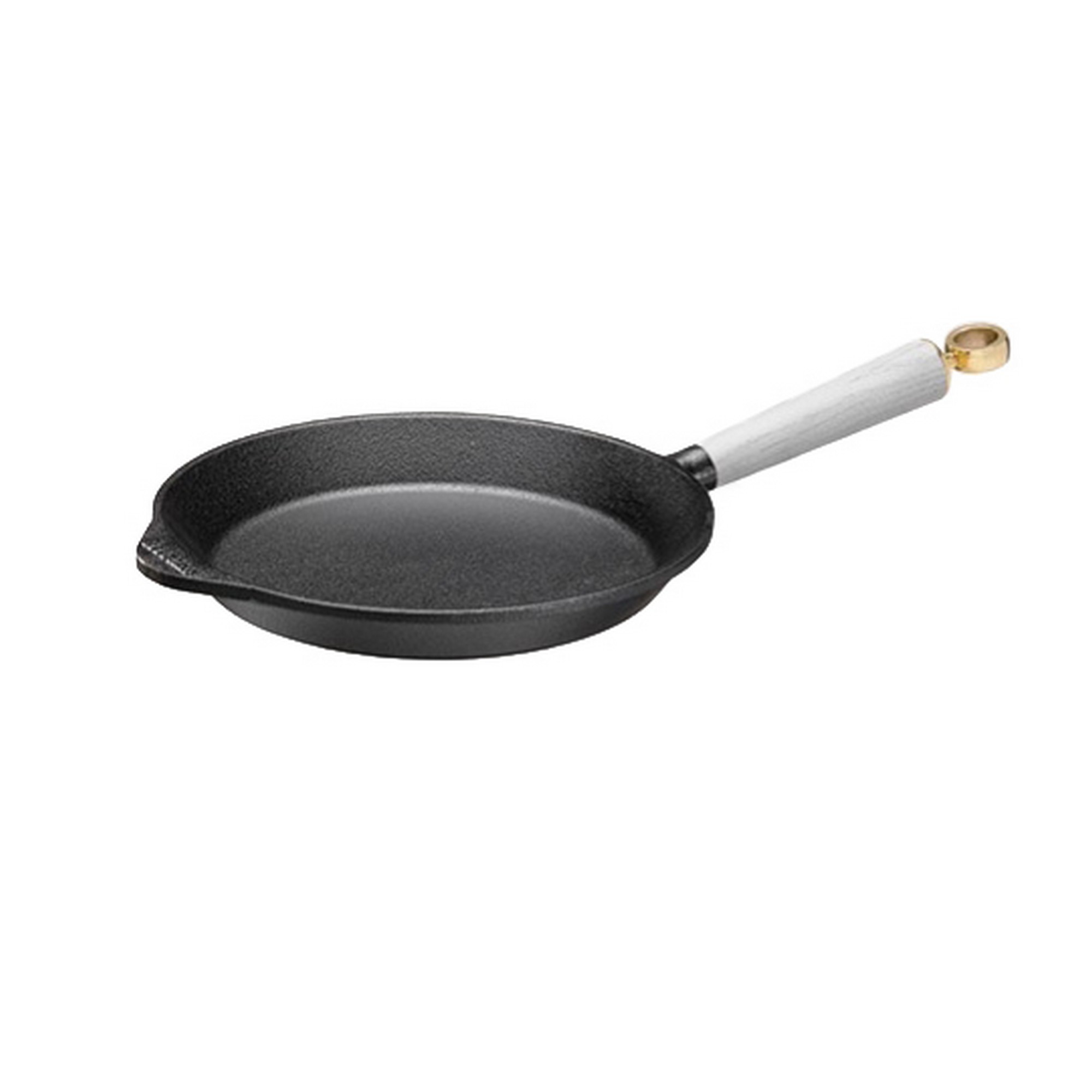 Skeppshult Nutrient Pfanne 26 cm - Gusseisen mit Eschengriff & Messingknopf