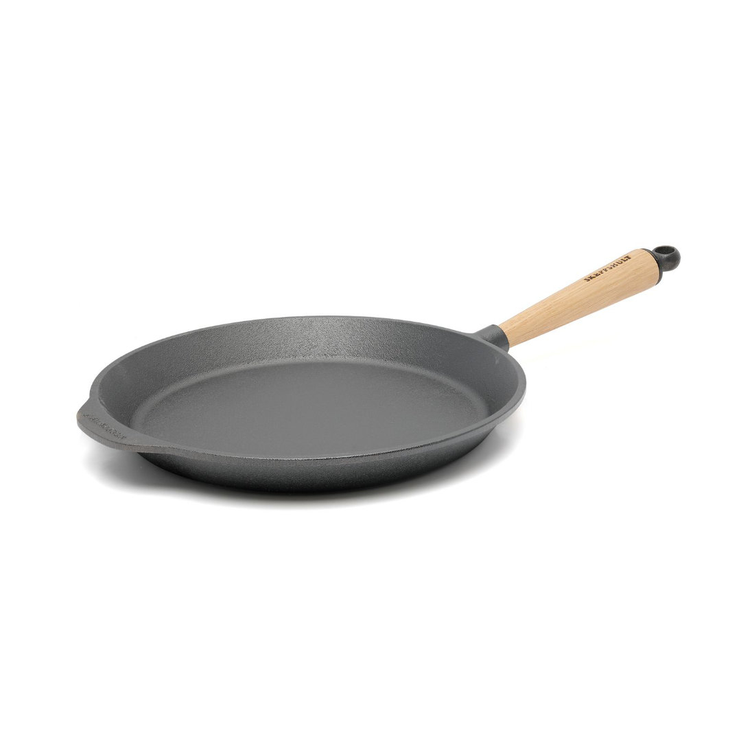 Skeppshult Traditional Bratpfanne 28 cm - Gusseisen mit Eichenholzgriff
