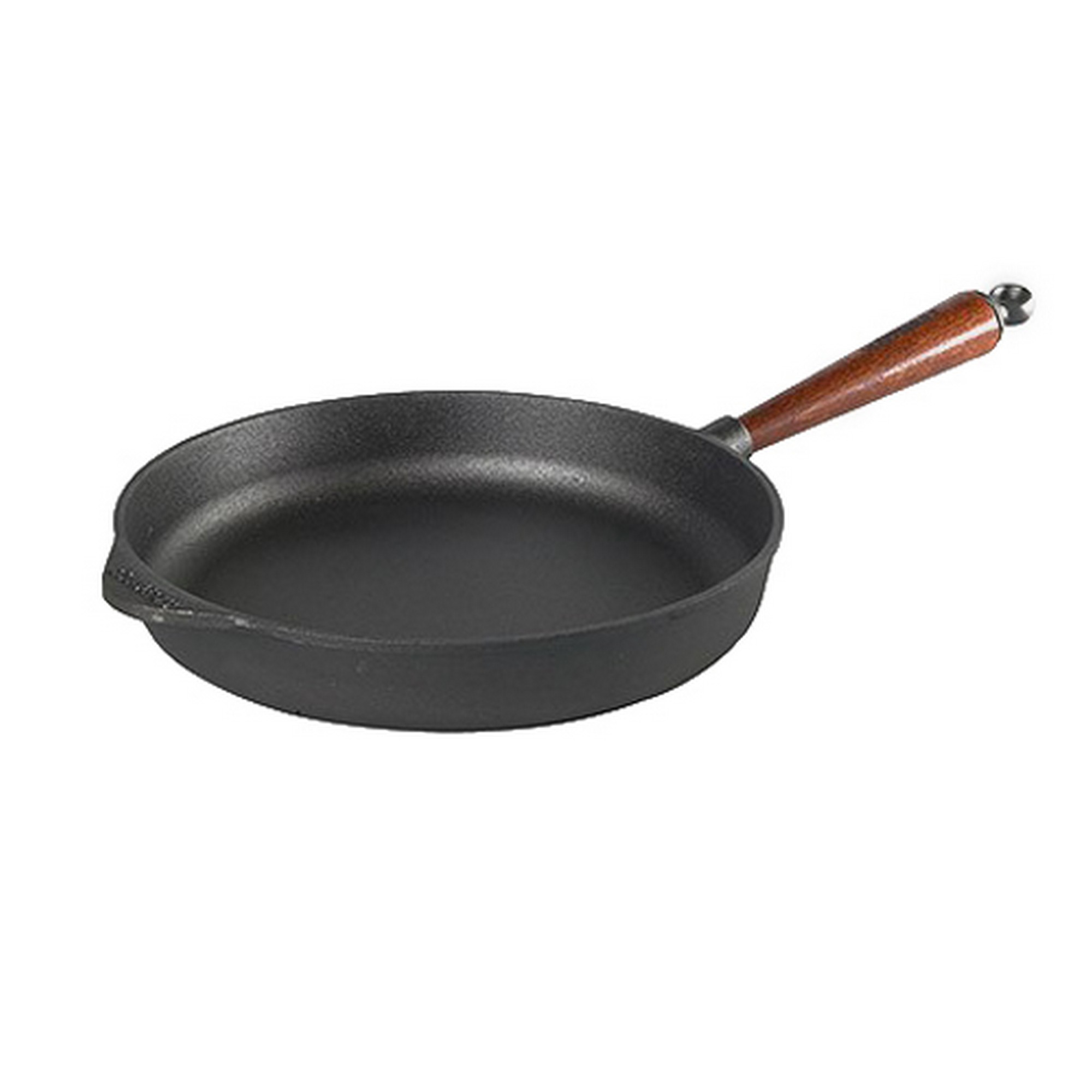 Skeppshult Traditional Servierpfanne 28 cm - Gusseisen mit Buchenholzgriff