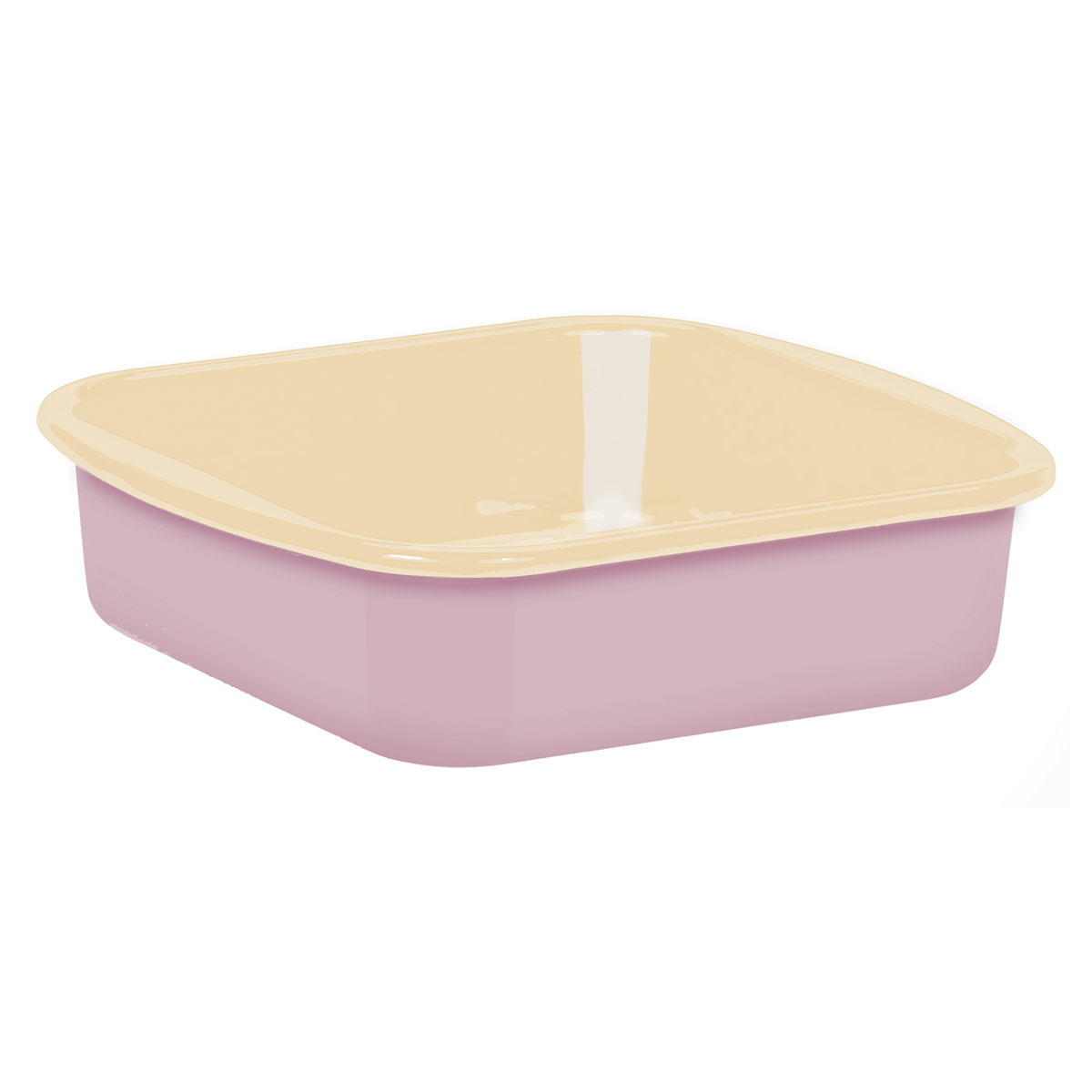 Riess Classic Bunt Pastell Mini-Backofenform 24,8x20 cm rosa - Emaille