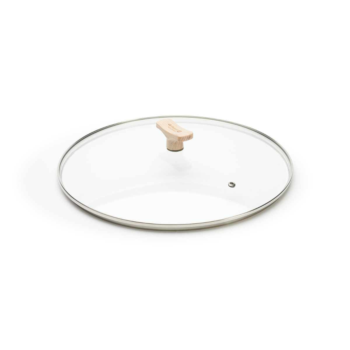 de Buyer universal glass lid 20 cm with wooden handle