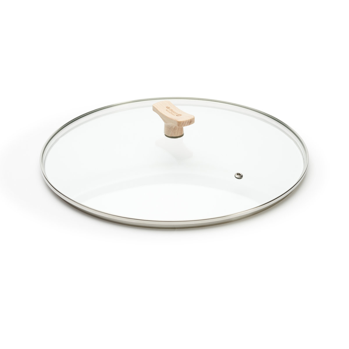 de Buyer universal glass lid 28 cm with wooden handle