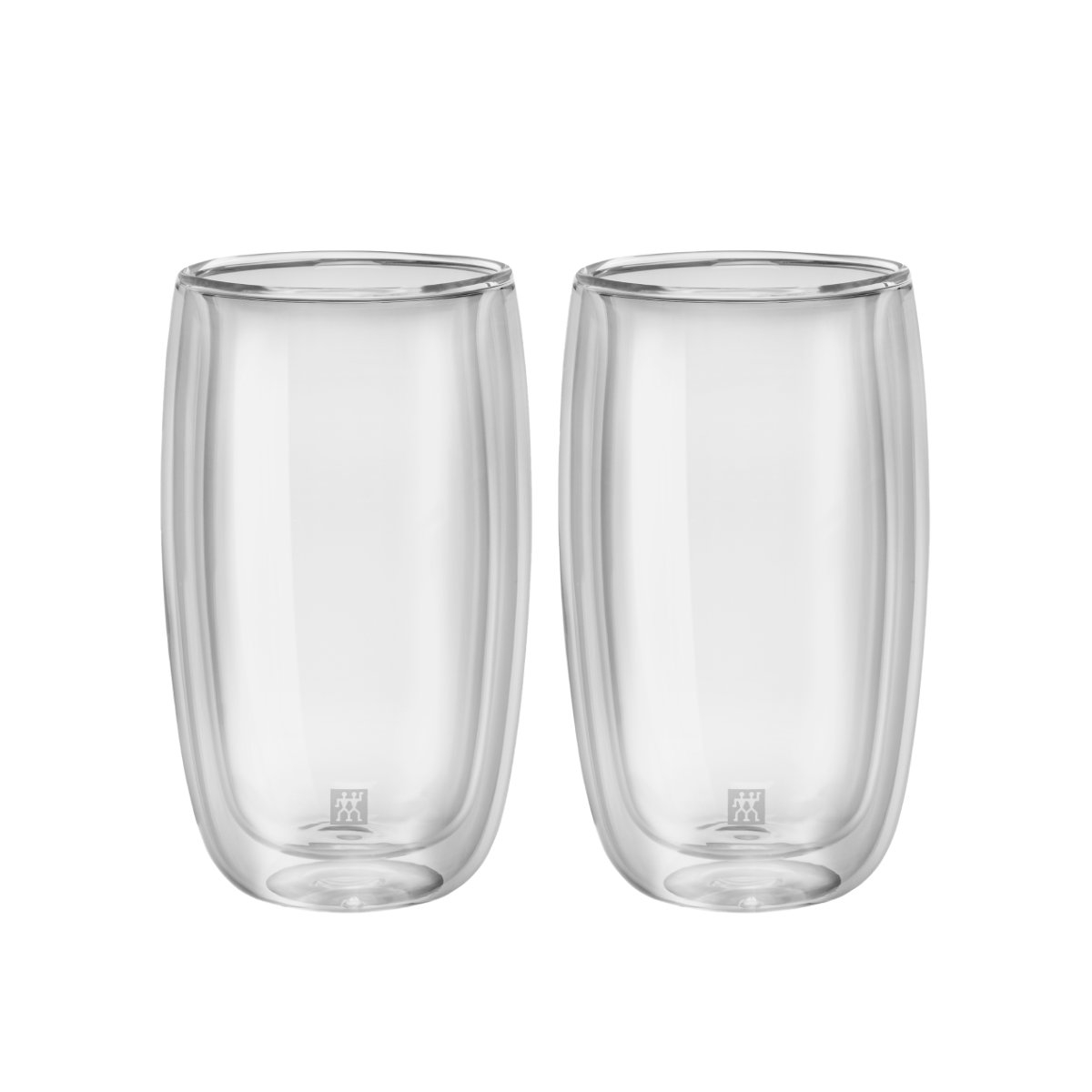 ZWILLING Sorrento Doppelwandige Latte-Macchiato-Gläser, 2x350 ml, Borosilikatglas, Thermogläser, hitzebeständig, 2-tlg