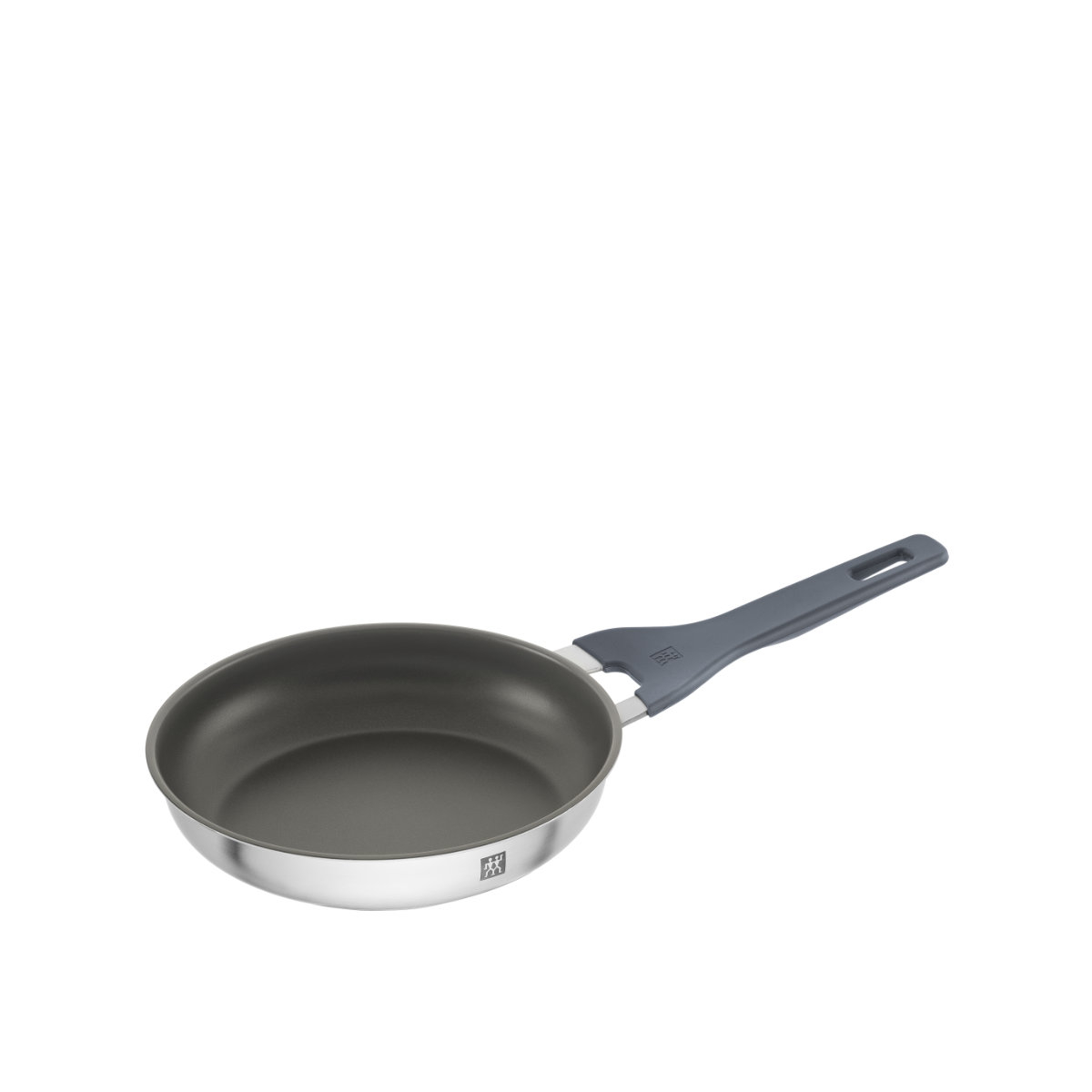 Bratpfanne ZWILLING Simplify grau (silberfarben grau) Ø20cm Pfannen Keramikbeschichtung Stay-Cool-Griffe Sandwichboden