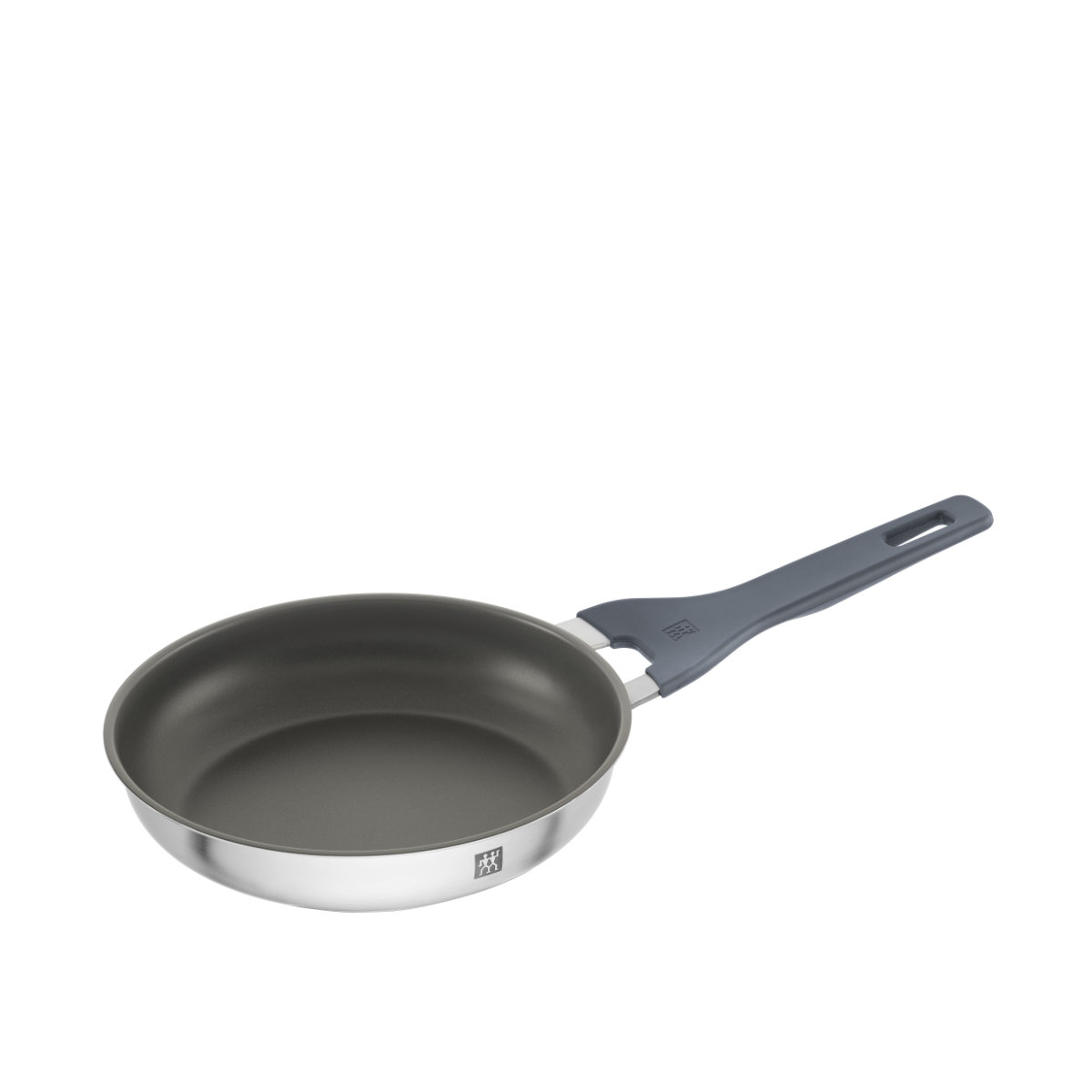 Bratpfanne ZWILLING Simplify grau (silberfarben grau) Ø24cm Pfannen Keramikbeschichtung Stay-Cool-Griffe Sandwichboden