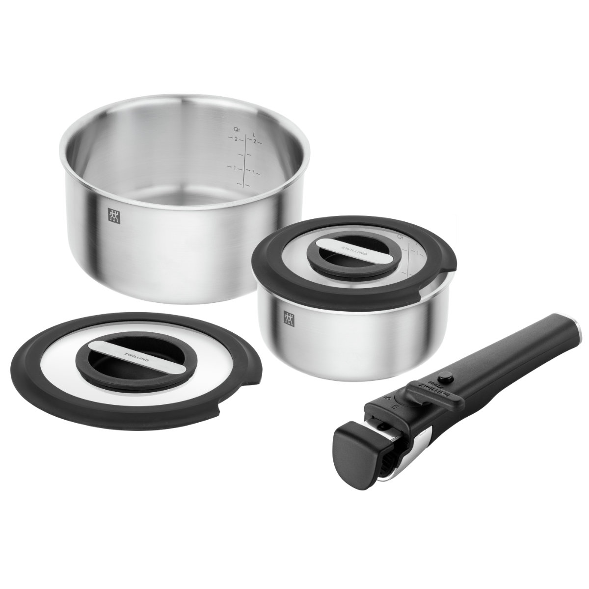 ZWILLING Unlock Kochtopfset 5-tlg, 1810 Edelstahl 4009839703294 ZWILLING