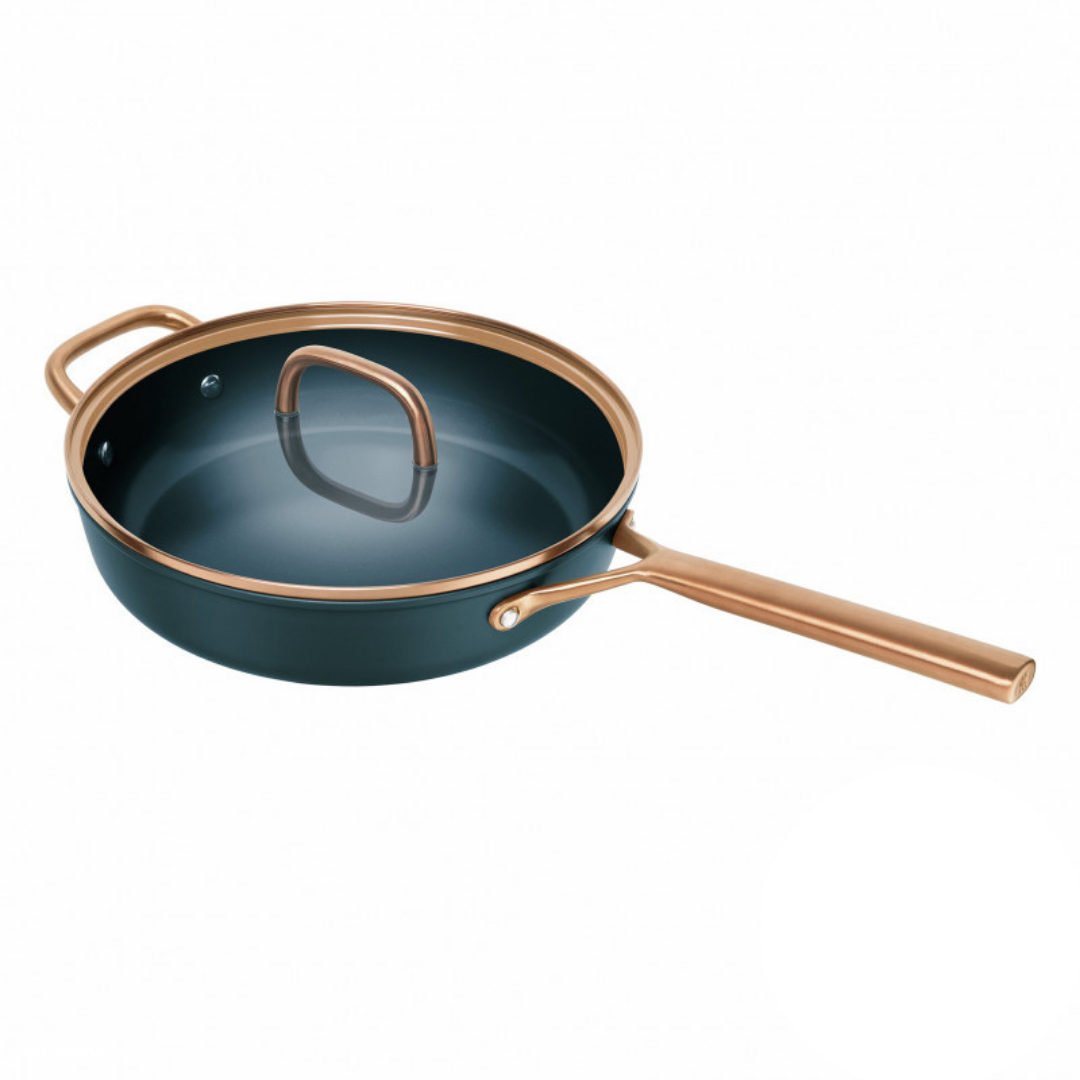 Zwilling Milano Schmorpfanne mit Glasdeckel Blau 28 cm - Aluminium