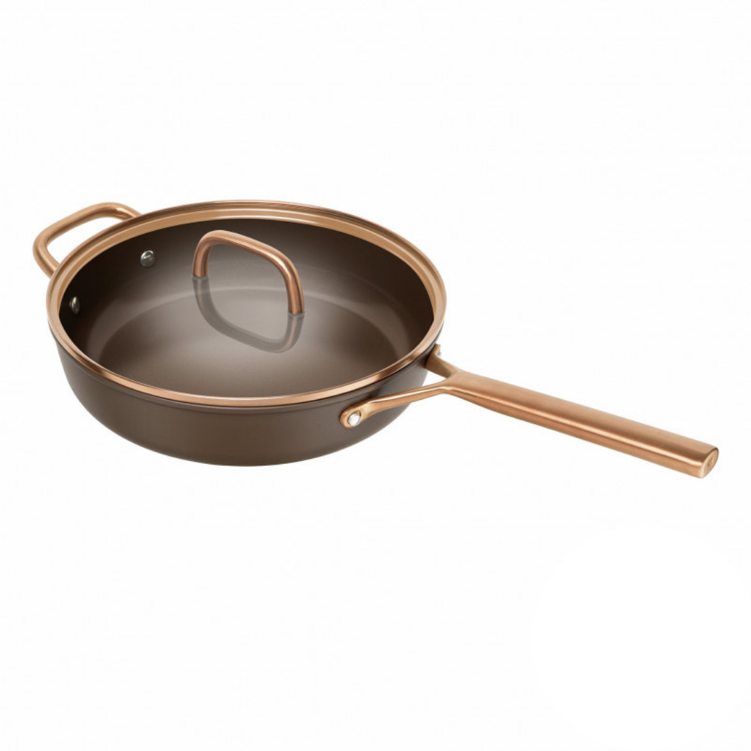 Zwilling Milano Schmorpfanne mit Glasdeckel Braun 28 cm - Aluminium