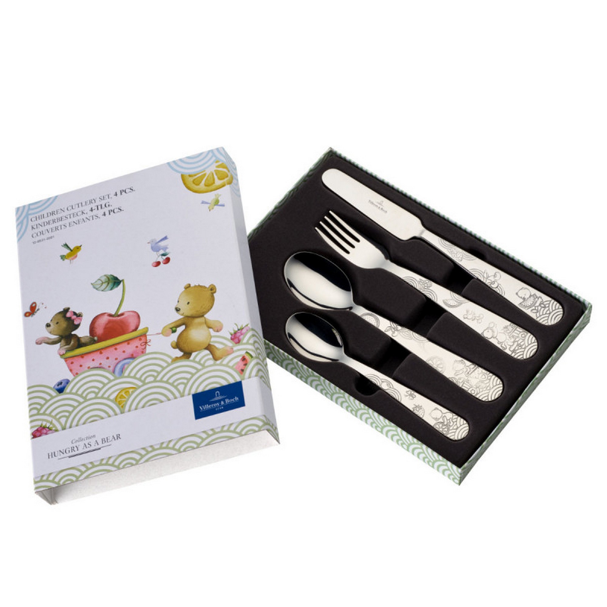 Villeroy & Boch Hungry as a Bear Kinderbesteck Set 4-tlg.