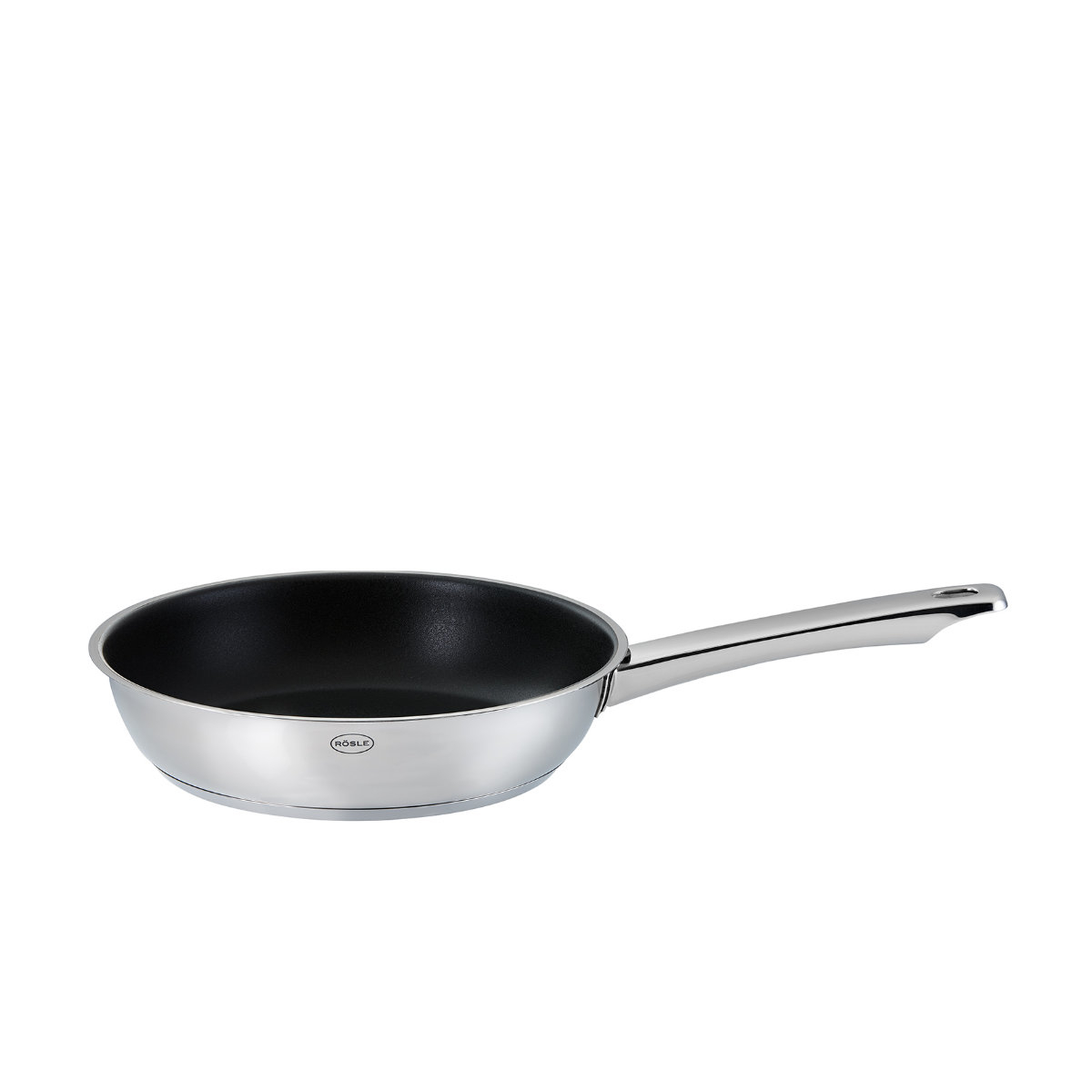 Bratpfanne RÖSLE MOMENTS Pfannen Gr Ø 20 cm + Höhe 75 cm silberfarben Bratpfannen Ø 20 cm mit Antihaftversiegelung spülmaschinengeeignet Induktion