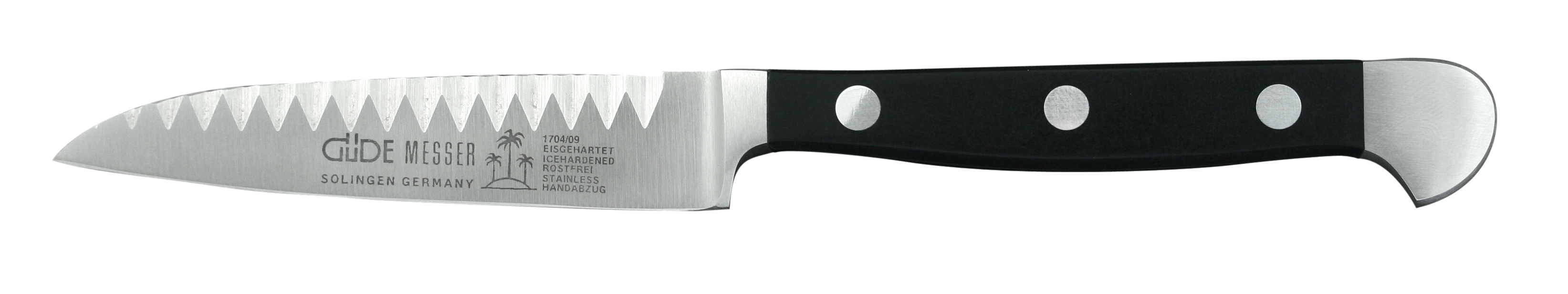 Güde Alpha Buntschneidemesser 9 cm - CVM-Messerstahl - Griffschalen Hostaform