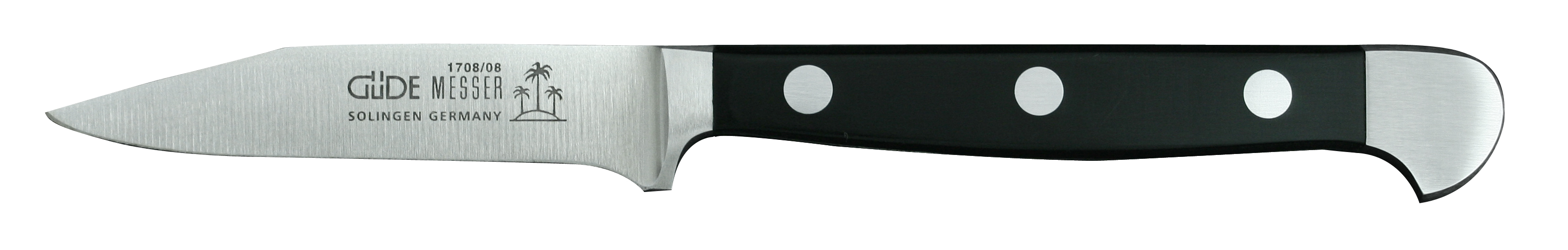 Güde Alpha Gemüsemesser 8 cm - CVM-Messerstahl - Griffschalen Hostaform