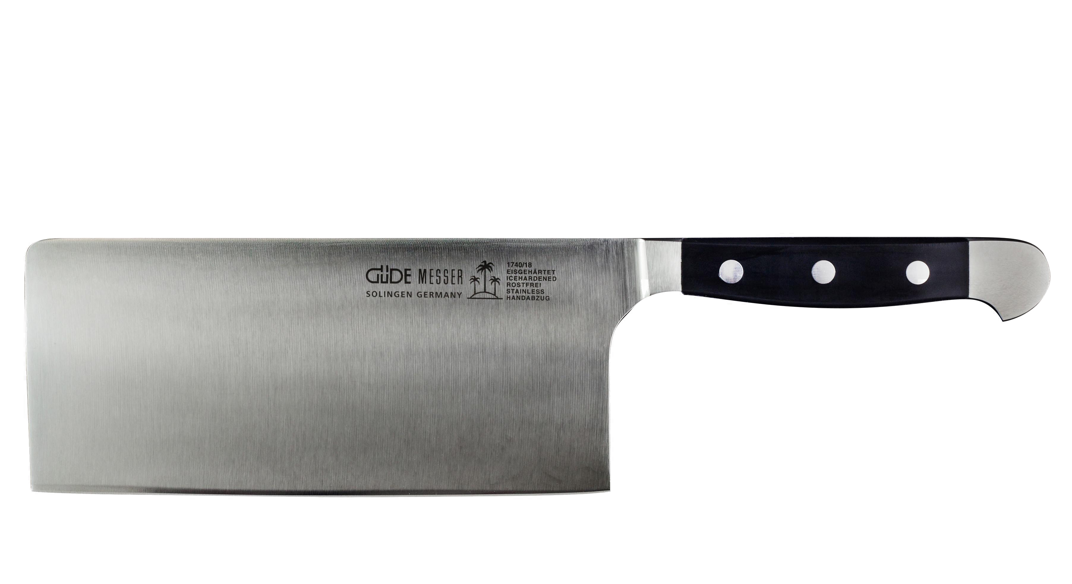 Güde Alpha Hacker / Hackmesser 18 cm - CVM-Messerstahl - Griffschalen Hostaform