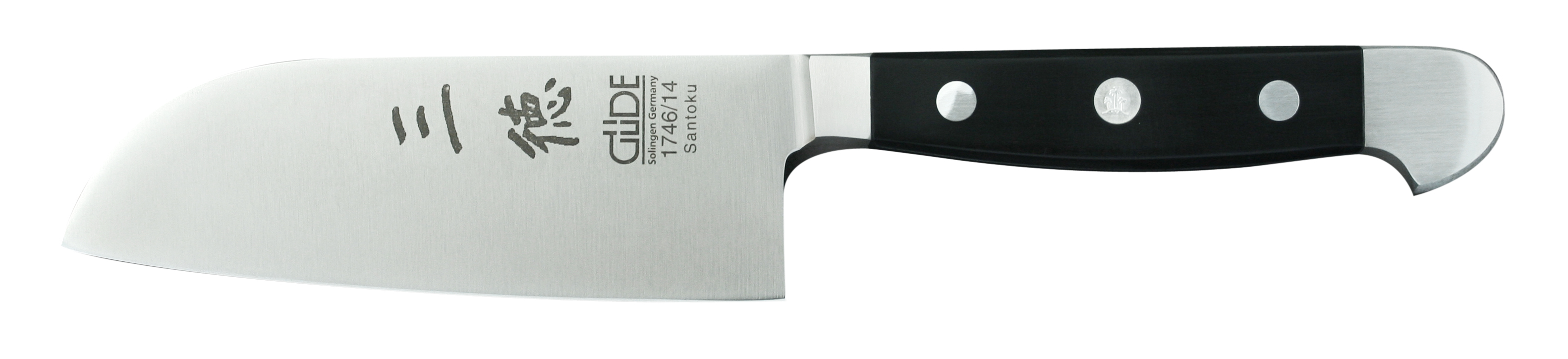 Güde Alpha Santokumesser 14 cm - CVM-Messerstahl - Griffschalen Hostaform