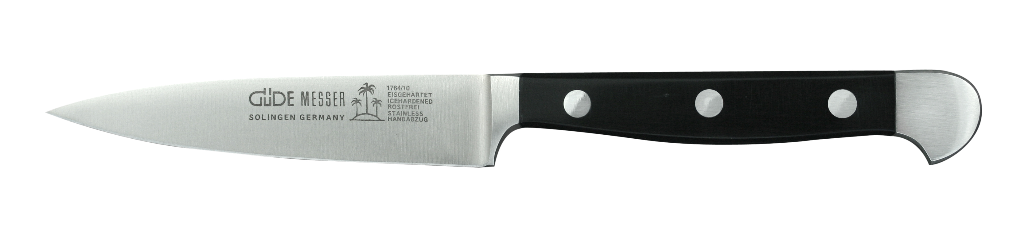 Güde Alpha Spickmesser 10 cm - CVM-Messerstahl - Griffschalen Hostaform