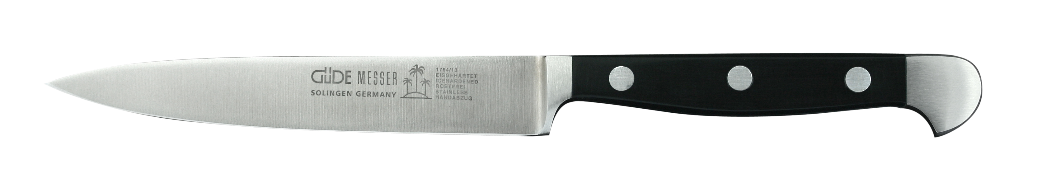 Güde Alpha Spickmesser 13 cm - CVM-Messerstahl - Griffschalen Hostaform
