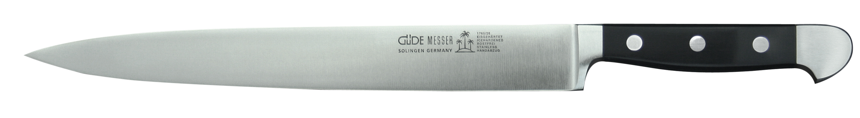 Güde Alpha Schinkenmesser 26 cm / CVM-Messerstahl mit Griffschalen aus Hostaform