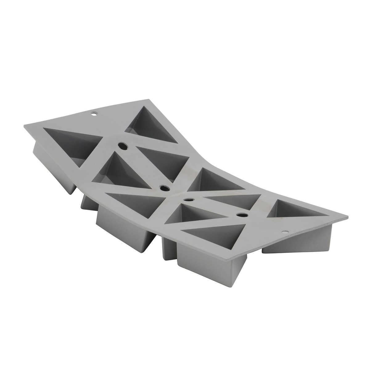 de Buyer Elastomoule Silikonform für 10 Dreiecke / mit Antihaft-Eigenschaften