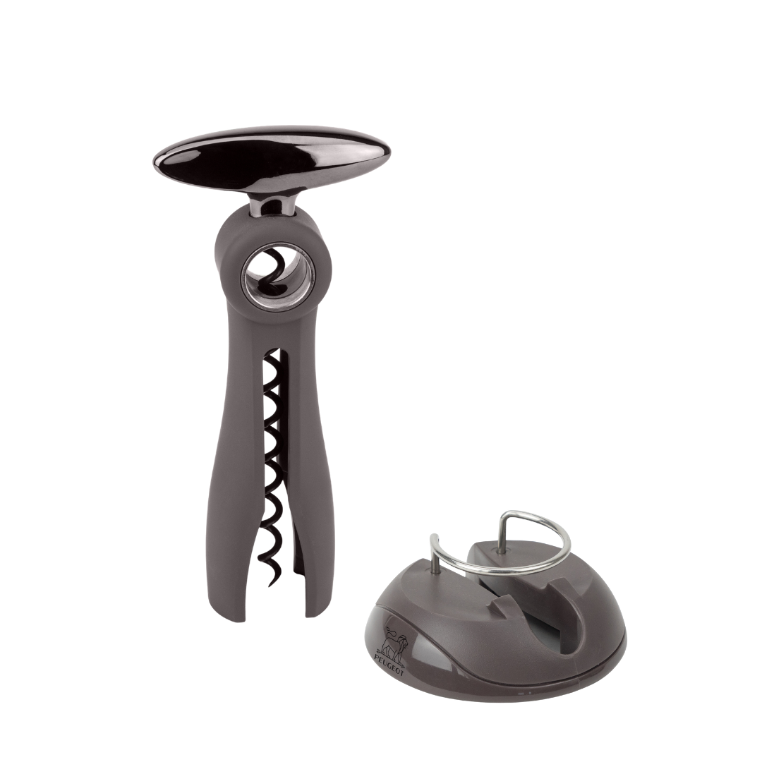 Peugeot Salma corkscrew with capsule cutter 19 cm basalt gray