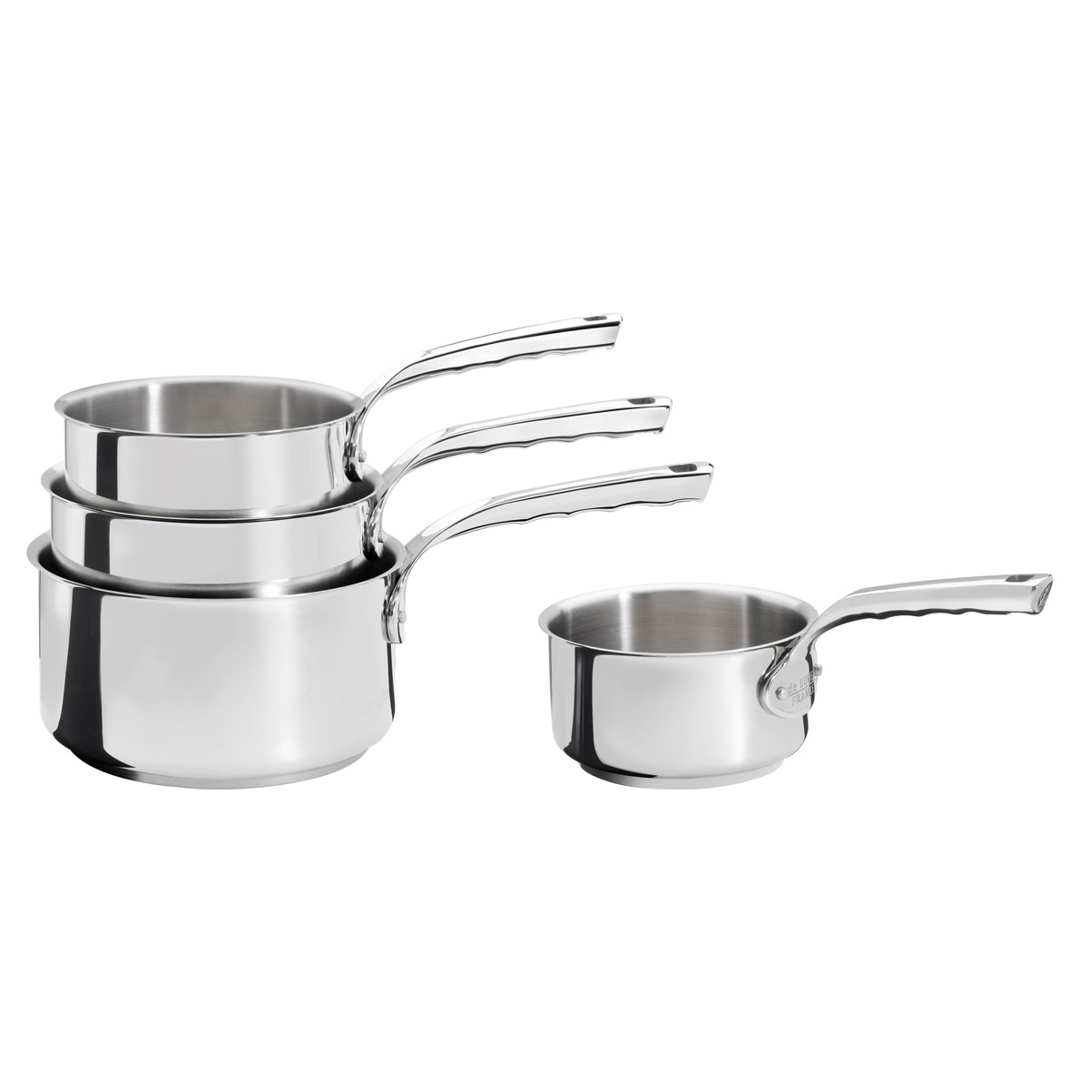 de Buyer Milady 4-teiliges Stielkasserollen Set / Edelstahl mit Edelstahlgussgriff