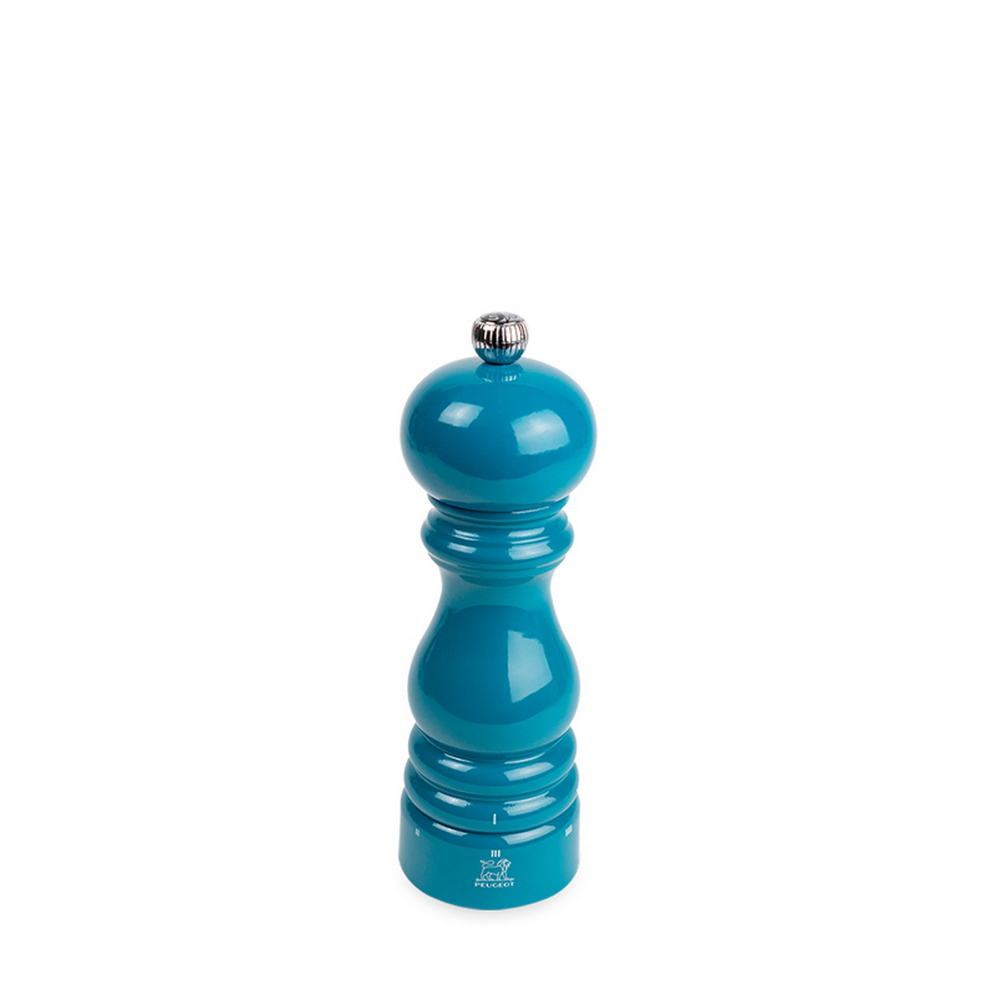 Peugeot Paris U'Select Salzmühle 18 cm Buchenholz pazifikblau lackiert - Zirlion-Salzmahlwerk