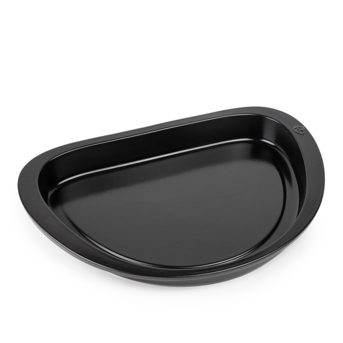 PEUGEOT Auflaufform PLANCHA halbrund 43cm Keramik Schwarz schwarz