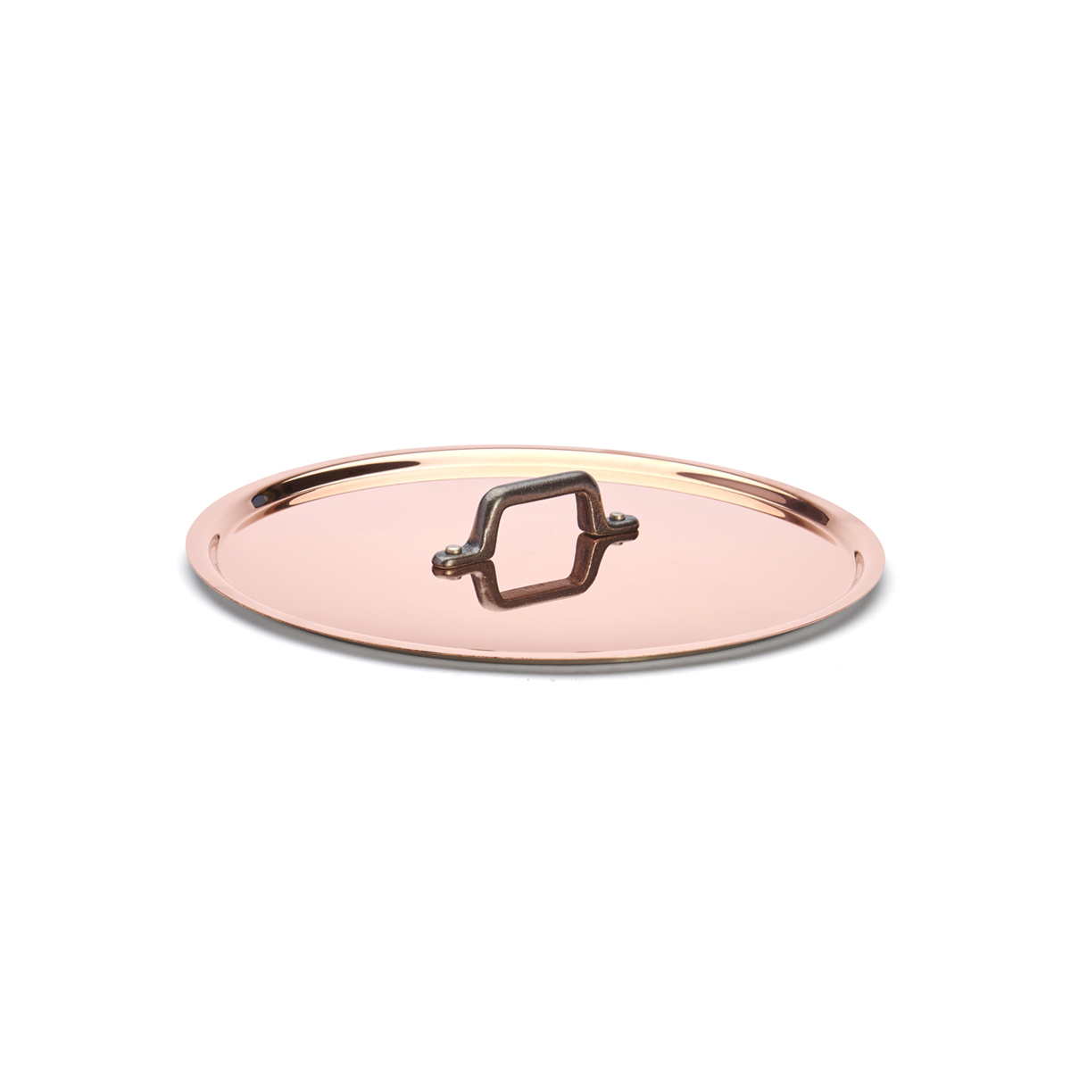 de Buyer Kupfer Deckel 24 cm mit Gusseisengriff