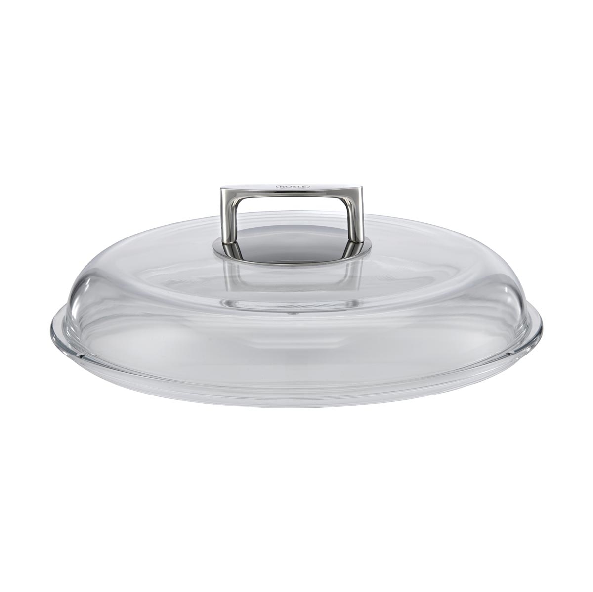 Deckel RÖSLE SILENCE Gr Ø 28 cm farblos (transparent) Deckel Pfannendeckel Zubehör für Pfannen Glas Griff aus Edelstahl Bratpfannen spülmaschinengeeignet