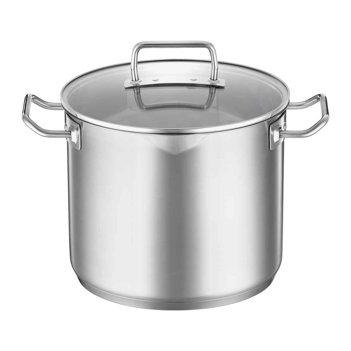 Gemüsetopf RÖSLE EXPERTISO Töpfe Gr 9 l + Ø 24 cm + Höhe 274 cm silberfarben Gemüsetöpfe Innenskalierung und Schüttrand 9 l Ø 24 cm Induktion