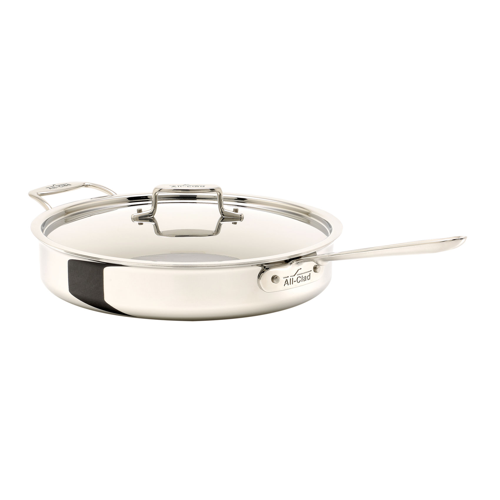 All-Clad d5 Stainless polished Sauteuse-Pfanne 32,7 cm / 5,7 Ltr / 5-lagiges Mehrschichtmaterial