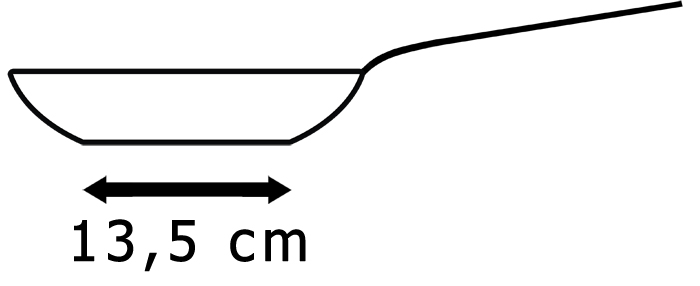 Auflagefläche 13,5 cm