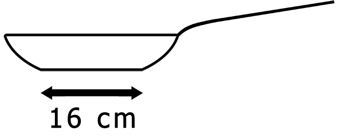 Auflagefläche 16 cm