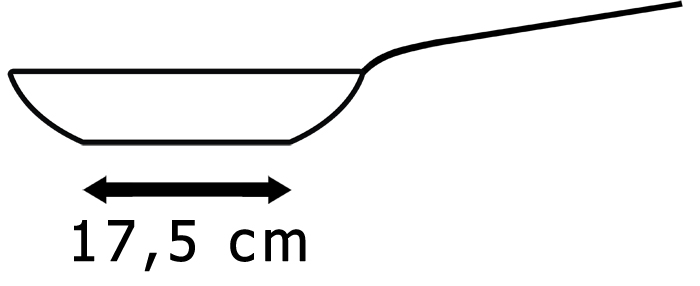 Base area 17.5 cm