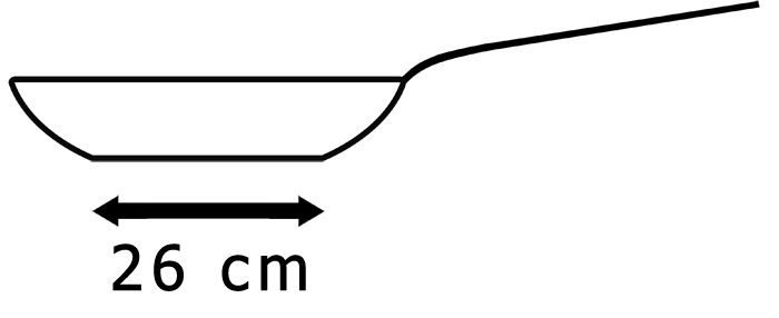 Auflagefläche 26 cm