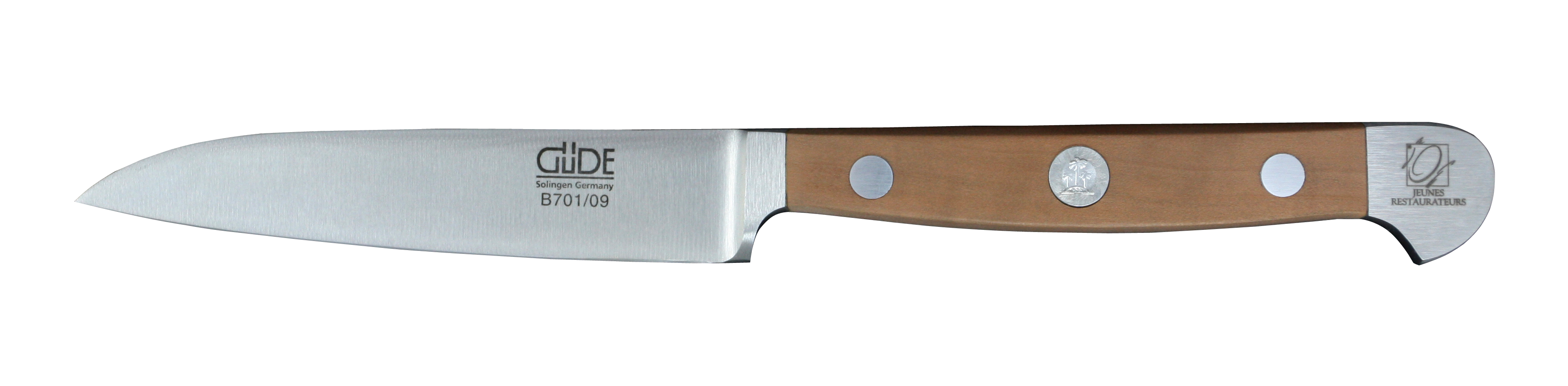 Güde Alpha Birne Gemüsemesser 9 cm - CVM-Messerstahl - Griffschalen Birnenholz