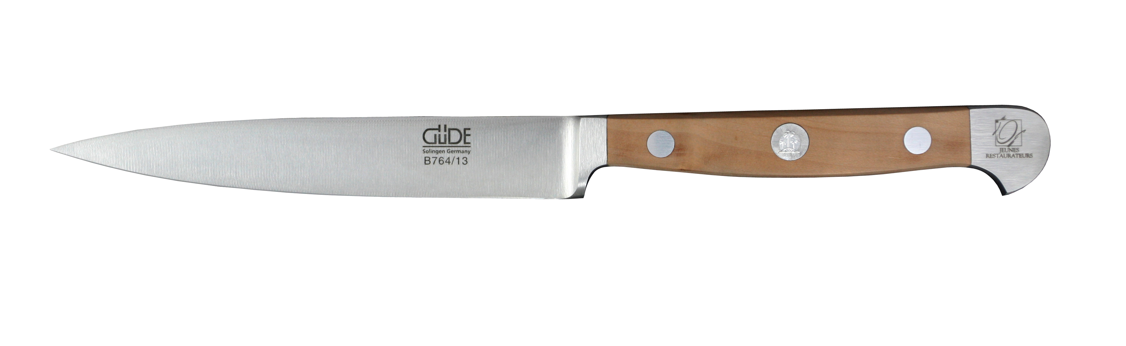 Güde Alpha Birne Spickmesser 13 cm - CVM-Messerstahl - Griffschalen Birnenholz