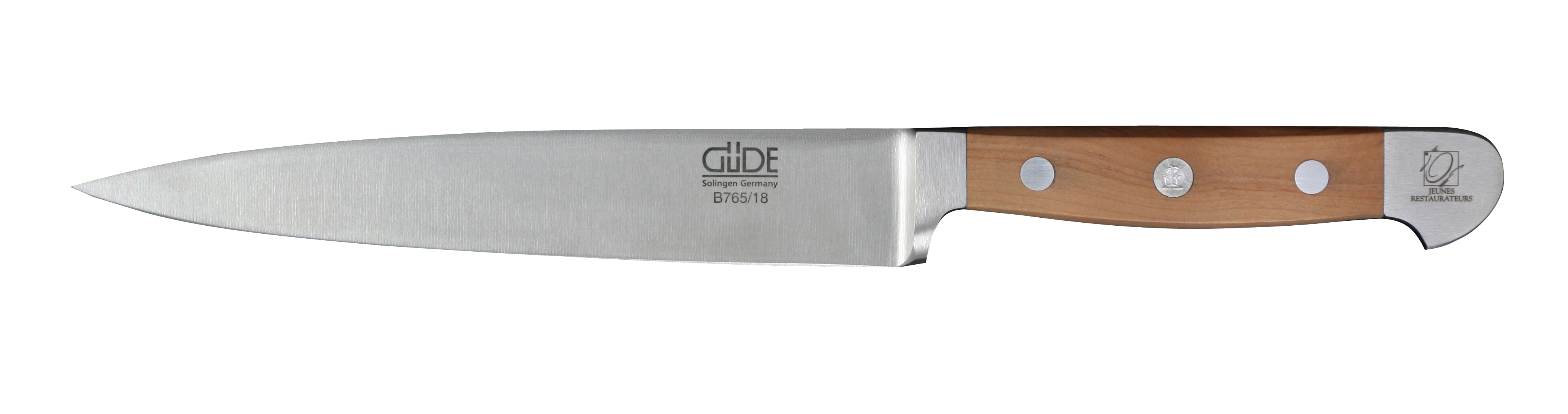 Güde Alpha Birne Filiermesser 18 cm - CVM-Messerstahl - Griffschalen Birnenholz