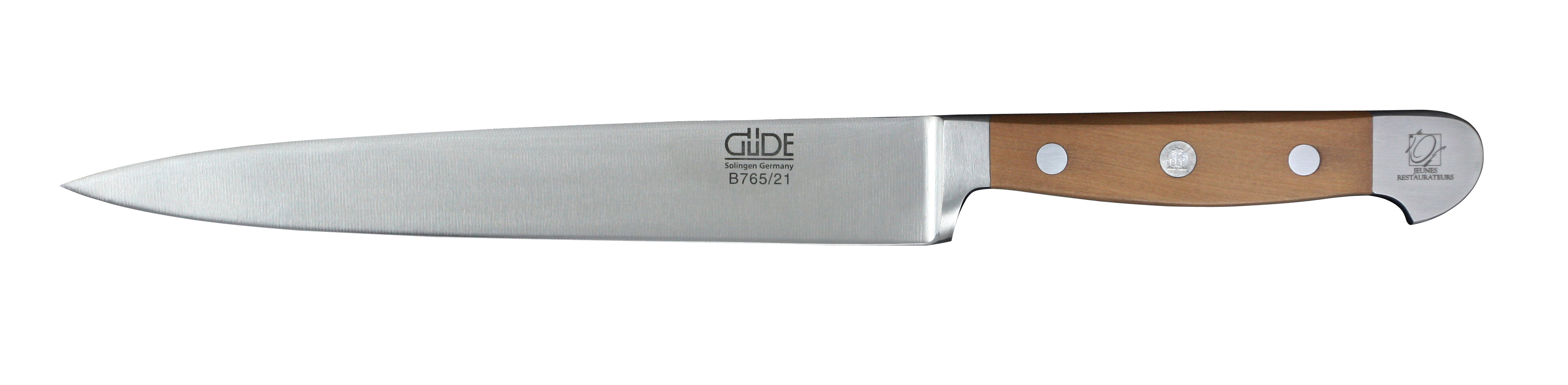Güde Alpha Birne Schinkenmesser 21 cm - CVM-Messerstahl - Griffschalen Birnenholz