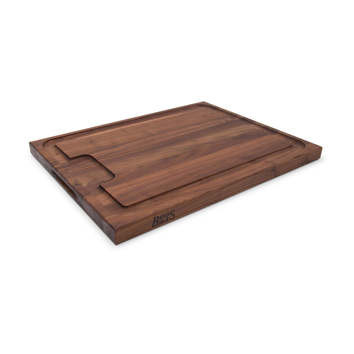 Boos Blocks Black Walnut Schneidebrett 61x46x4 cm mit Saftrille - Walnussholz
