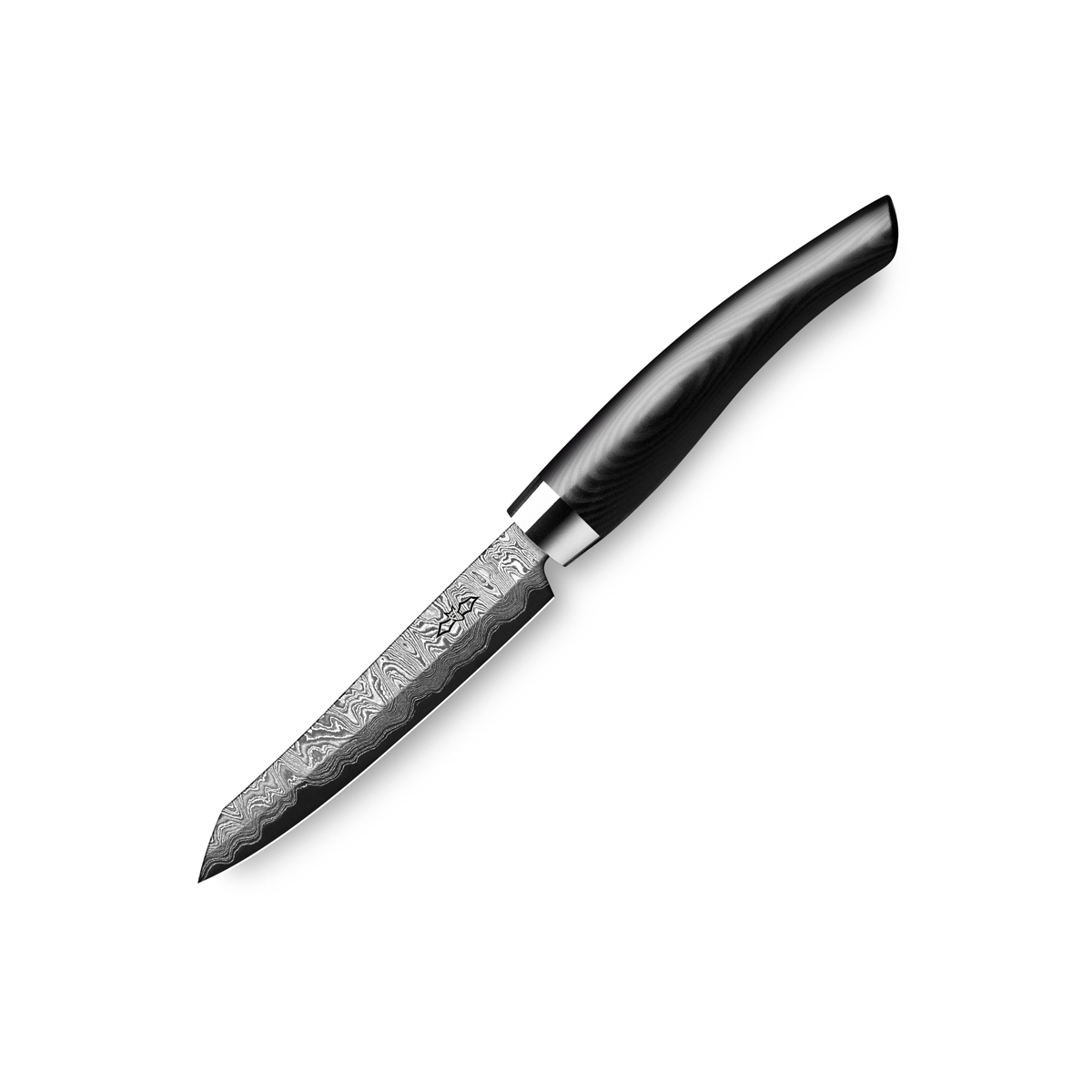 Nesmuk Exklusiv C150 Damast Officemesser 9 cm - Griff Micarta schwarz