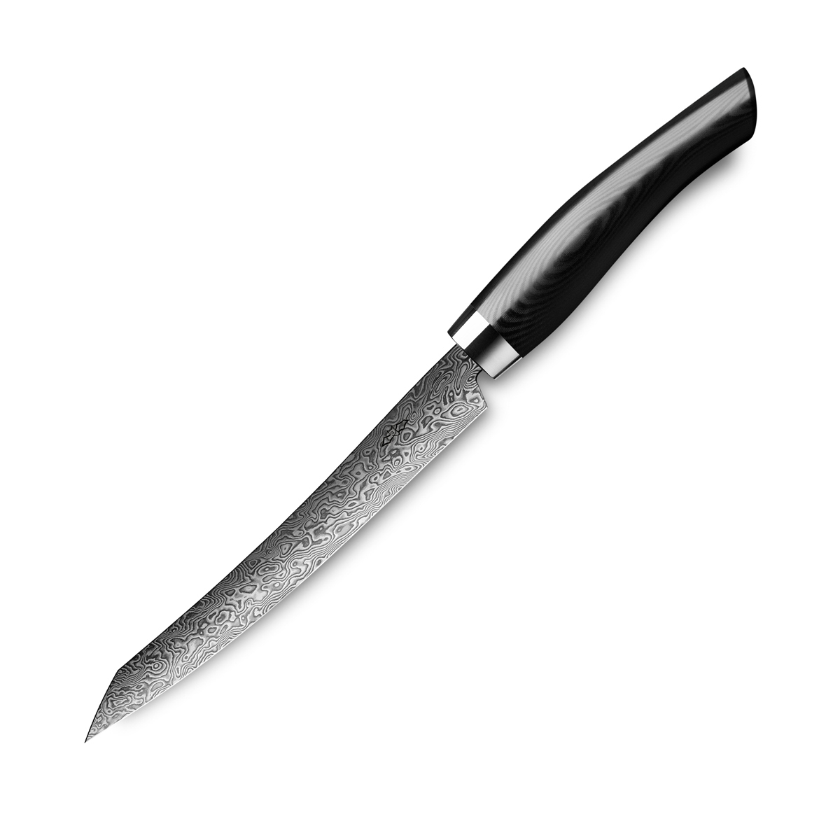 Nesmuk Exklusiv C90 Damast Slicer 16 cm / Griff aus schwarzem Micarta